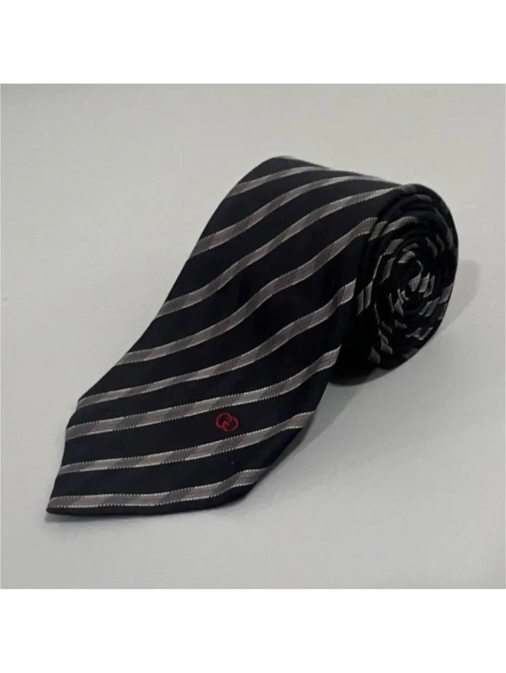 VINTAGE Gucci Men's Black Green & Red Striped Tie $249